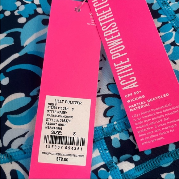 Lilly Pulitzer UPF 50+ Luxletic 8" South
Beach High Rise Bike Short S NWT - Picture 6 of 8